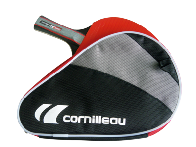Cornilleau Table Tennis Bat Cover - Black/Red - main image